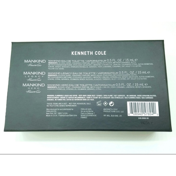 Mankind Kenneth Cole 3 EDT Spray Set - Picture 2 of 2